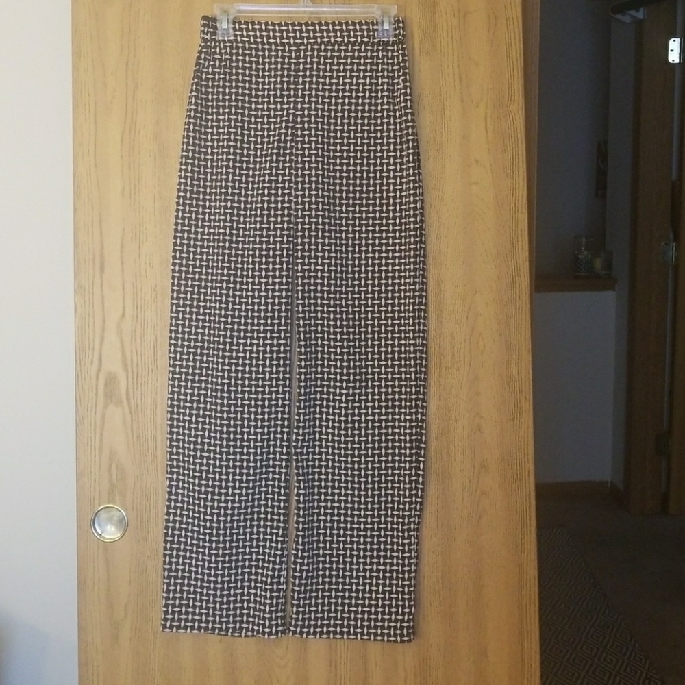 👖Geometric Print Bootleg Dress Pants👖
